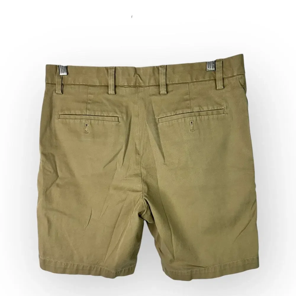 Banana Republic Mens size 30 Aiden Shorts Khaki Beige Tan 266671 Cotton